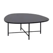 MESA DE CENTRO 83 CM X 79 CM ORGANIQUÊ - PRETO/PRETO - Foto 2