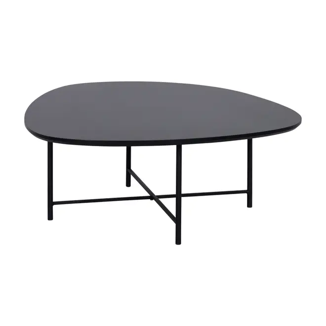 MESA DE CENTRO 83 CM X 79 CM ORGANIQUÊ - PRETO/PRETO - Foto 2