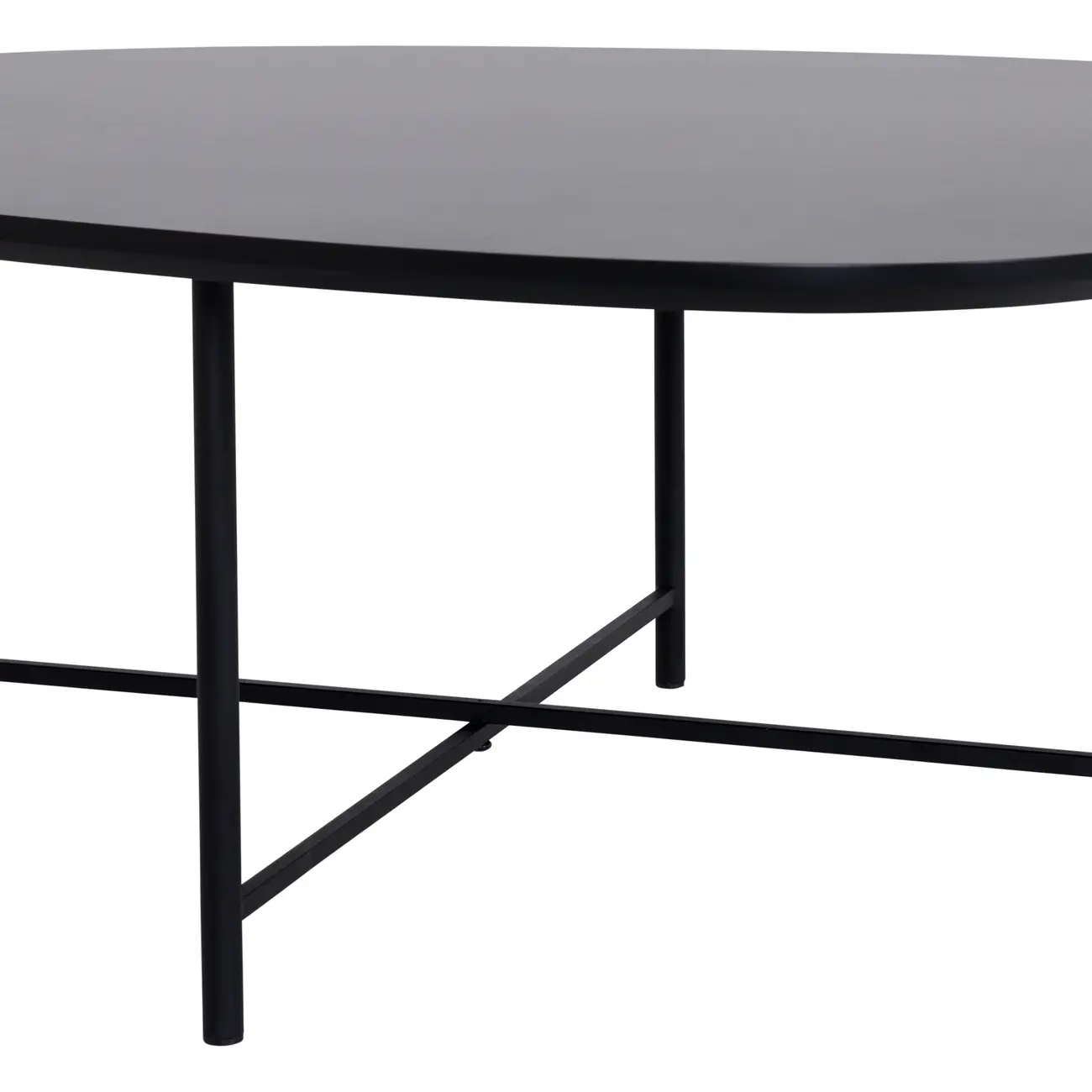 MESA DE CENTRO 83 CM X 79 CM ORGANIQUÊ - PRETO/PRETO - Foto 4