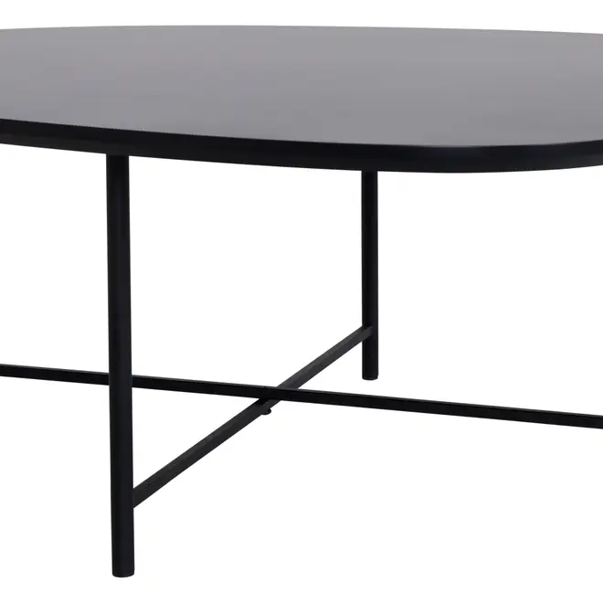 MESA DE CENTRO 83 CM X 79 CM ORGANIQUÊ - PRETO/PRETO - Foto 4