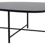 MESA DE CENTRO 83 CM X 79 CM ORGANIQUÊ - PRETO/PRETO - Foto 4