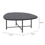 MESA DE CENTRO 83 CM X 79 CM ORGANIQUÊ - PRETO/PRETO - Foto 5