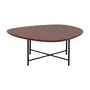 MESA DE CENTRO 83 CM X 79 CM ORGANIQUÊ - PRETO/NOZES - Foto 3