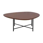 MESA DE CENTRO 83 CM X 79 CM ORGANIQUÊ - PRETO/NOZES - Foto 3