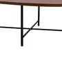 MESA DE CENTRO 83 CM X 79 CM ORGANIQUÊ - PRETO/NOZES - Foto 4