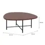 MESA DE CENTRO 83 CM X 79 CM ORGANIQUÊ - PRETO/NOZES - Foto 5