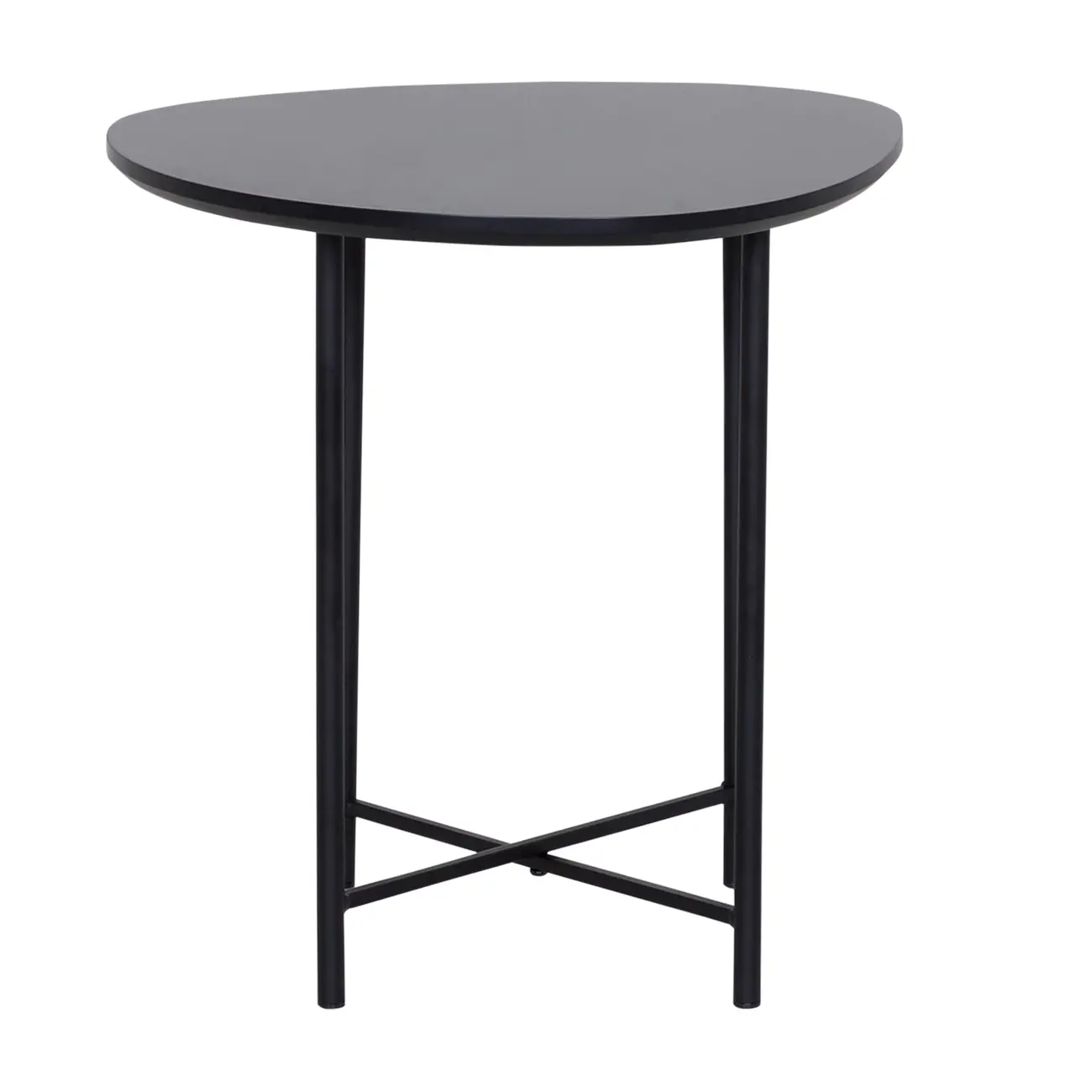 MESA LATERAL 45 CM X 44 CM ORGANIQUÊ - PRETO/PRETO - Foto 1