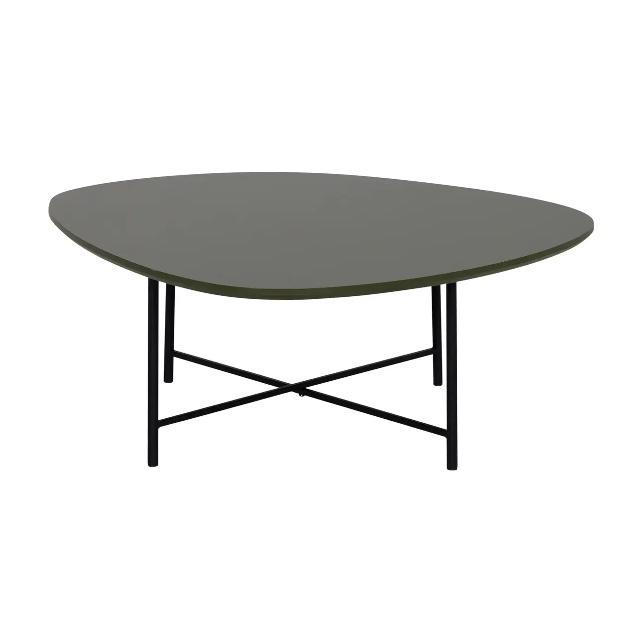 MESA DE CENTRO 83 CM X 79 CM ORGANIQUÊ - PRETO/MUSGO - Foto 1