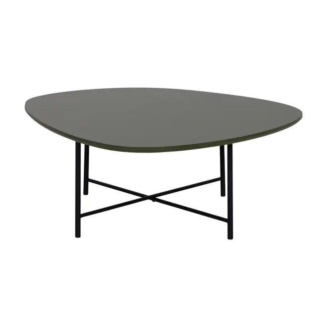 MESA DE CENTRO 83 CM X 79 CM ORGANIQUÊ - PRETO/MUSGO - Foto 1