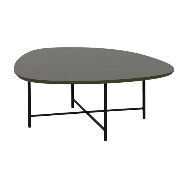 MESA DE CENTRO 83 CM X 79 CM ORGANIQUÊ - PRETO/MUSGO - Foto 2