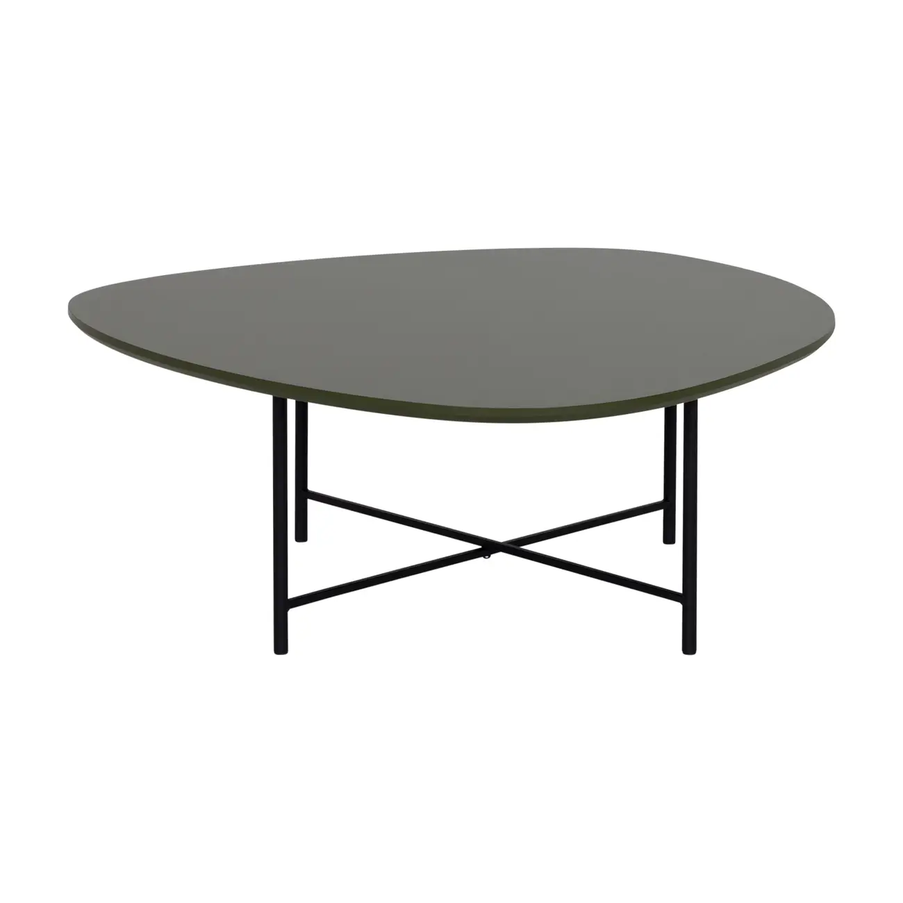 MESA DE CENTRO 83 CM X 79 CM ORGANIQUÊ - PRETO/MUSGO - Foto 3