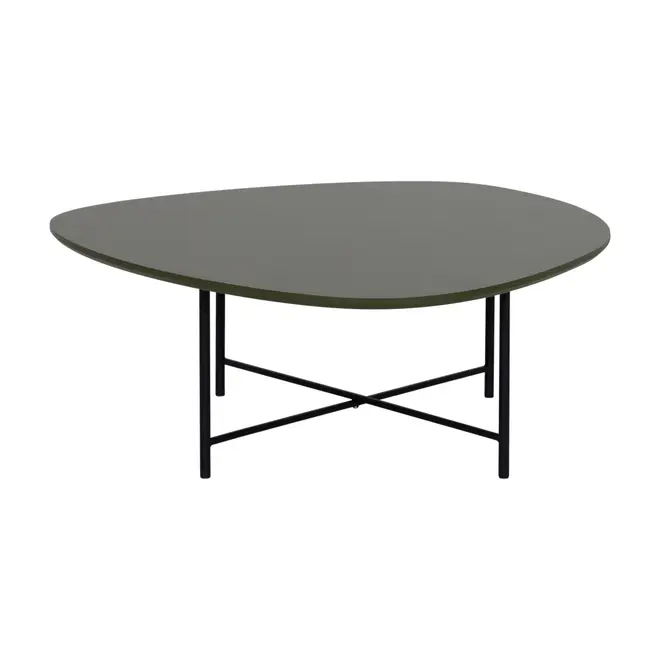 MESA DE CENTRO 83 CM X 79 CM ORGANIQUÊ - PRETO/MUSGO - Foto 3