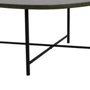 MESA DE CENTRO 83 CM X 79 CM ORGANIQUÊ - PRETO/MUSGO - Foto 4