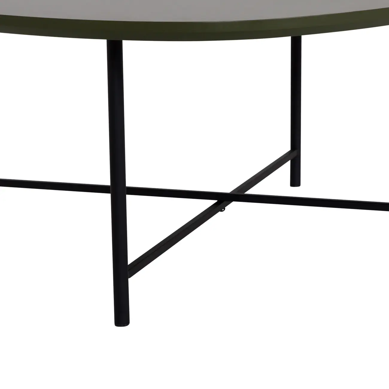 MESA DE CENTRO 83 CM X 79 CM ORGANIQUÊ - PRETO/MUSGO - Foto 4
