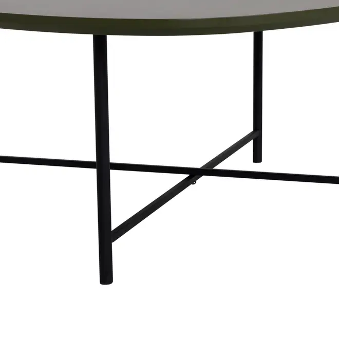MESA DE CENTRO 83 CM X 79 CM ORGANIQUÊ - PRETO/MUSGO - Foto 4
