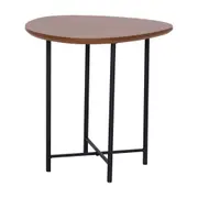 MESA LATERAL 45 CM X 44 CM ORGANIQUÊ - PRETO/NOZES - Foto 2