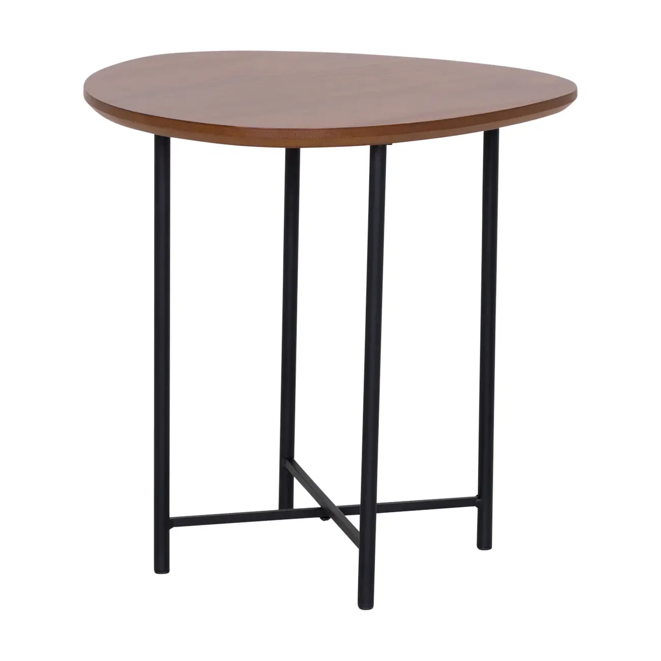 MESA LATERAL 45 CM X 44 CM ORGANIQUÊ - PRETO/NOZES - Foto 2