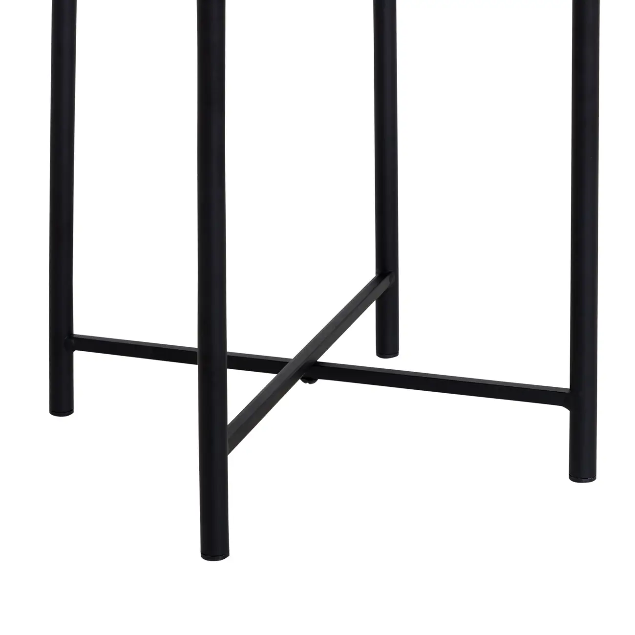 MESA LATERAL 45 CM X 44 CM ORGANIQUÊ - PRETO/NOZES - Foto 3
