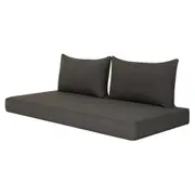 ALMOFADAS DE ASSENTO/ENCOSTO PARA ESTRUTURA DE SOFÁ 2 LUGARES MALTA - CINZA - Foto 2