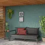 ALMOFADAS DE ASSENTO/ENCOSTO PARA ESTRUTURA DE SOFÁ 2 LUGARES MALTA - CINZA - Foto 8