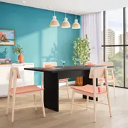 MESA DE JANTAR 1,75 M X 85 CM NEAT - PRETO - Foto 7