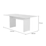 MESA 1,75 M X 85 CM NEAT - BRANCO - Foto 6