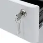 GAVETEIRO PARA ESCRITÓRIO 3 GAVETAS LOCKED - BRANCO - Foto 9