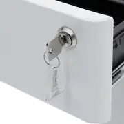 GAVETEIRO PARA ESCRITÓRIO 3 GAVETAS LOCKED - BRANCO - Foto 9