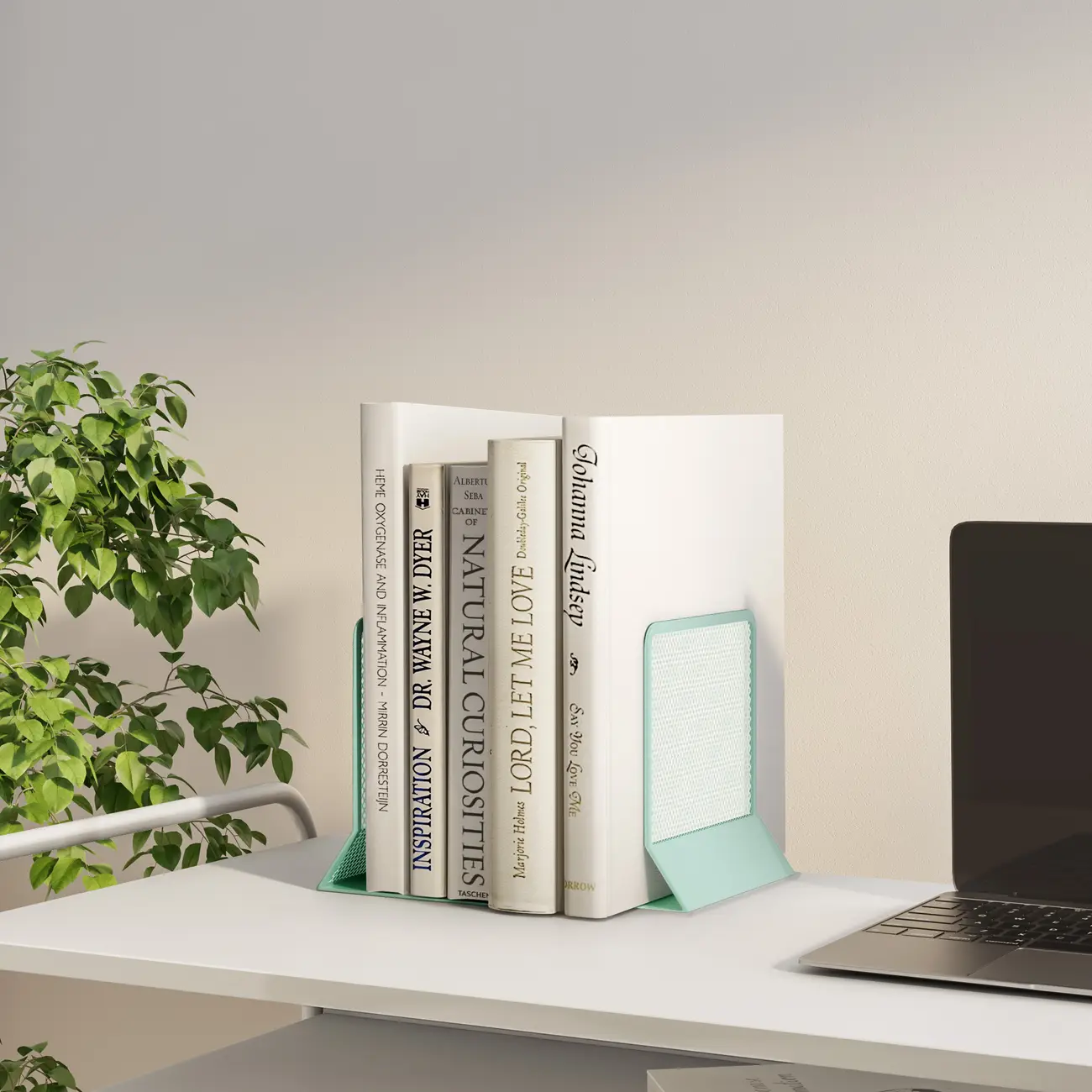 APARADOR DE LIVROS CONJUNTO COM 2 PEÇAS SHOW FLAT - SORBET DE MENTA - Foto 9