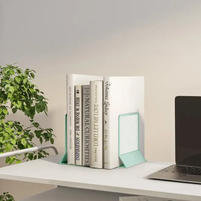 APARADOR DE LIVROS CONJUNTO COM 2 PEÇAS SHOW FLAT - SORBET DE MENTA - Foto 9