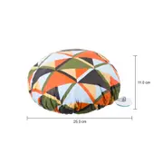 TOUCA PARA BANHO COM VENTOSA GEOMETRIK - TERRACOTA/MUSGO - Foto 4