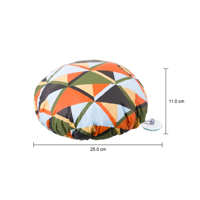 TOUCA PARA BANHO COM VENTOSA GEOMETRIK - TERRACOTA/MUSGO - Foto 4