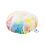 TOUCA PARA BANHO COM VENTOSA TO TIE DYE FOR - BRANCO/CORES CALEIDOCOLOR - Foto 3