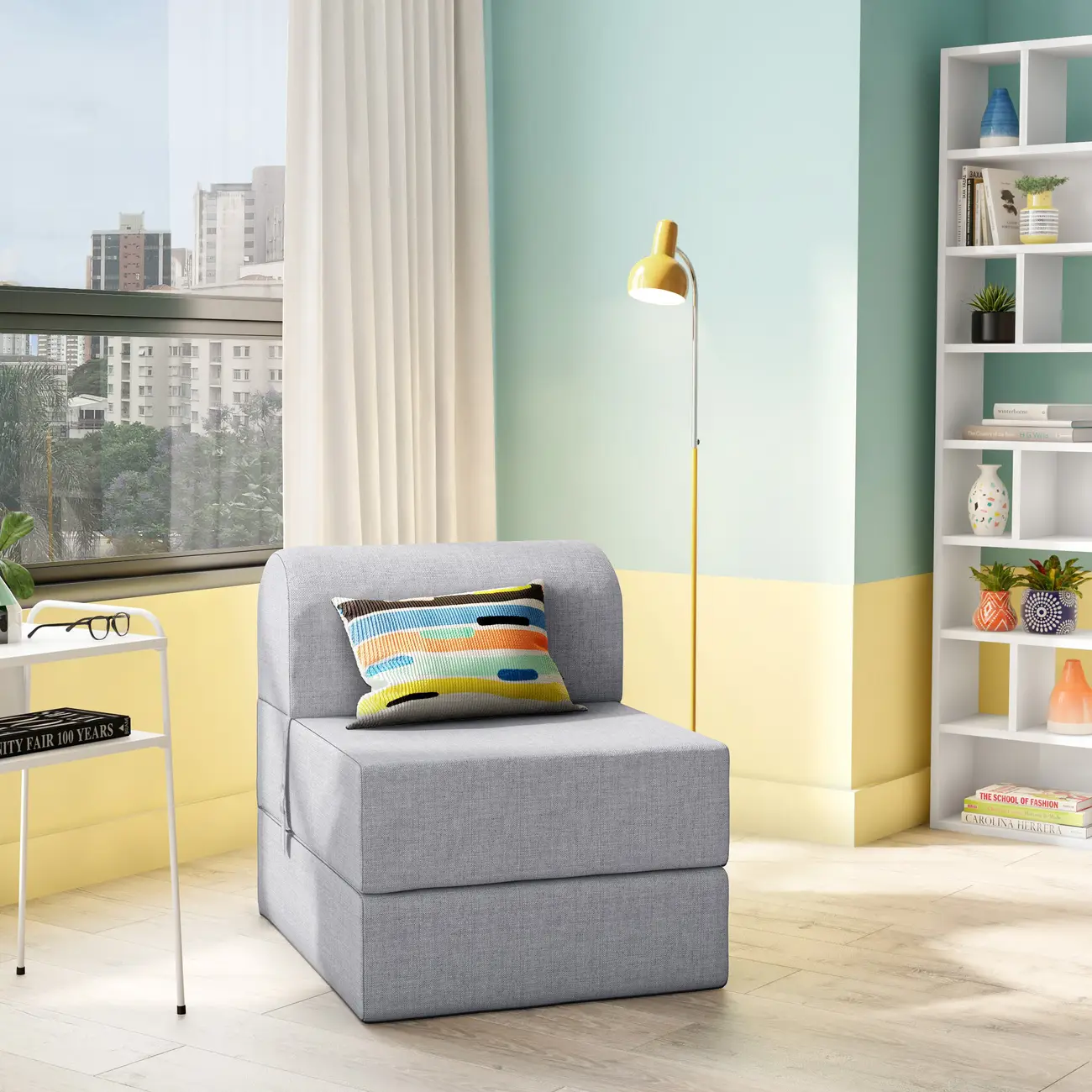 POLTRONA-CAMA COPE - MESCLA/CINZA - Foto 8