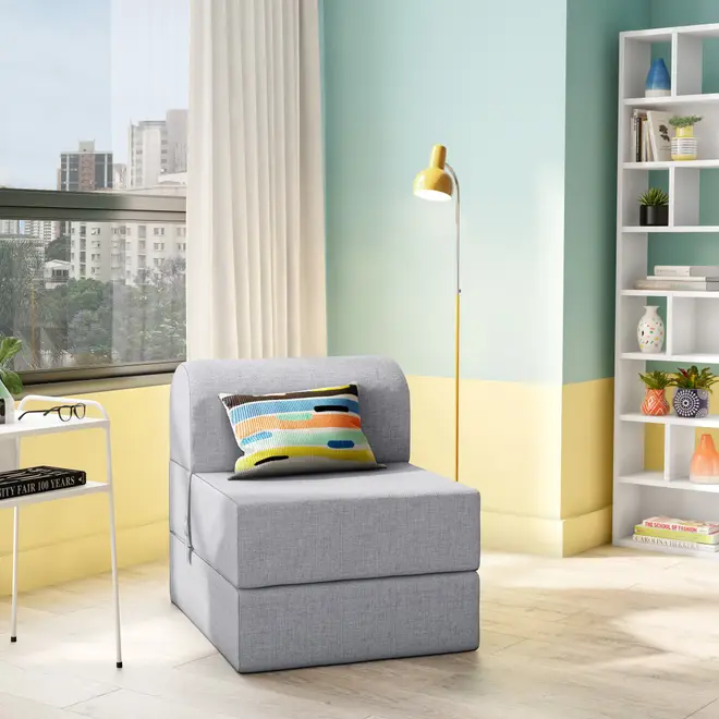 POLTRONA-CAMA COPE - MESCLA/CINZA - Foto 8