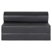 SOFÁ-CAMA 2 LUGARES COPE - CORSIN PRETO - Foto 1