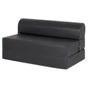 SOFÁ-CAMA 2 LUGARES COPE - CORSIN PRETO - Foto 2