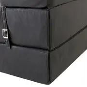 SOFÁ-CAMA 2 LUGARES COPE - CORSIN PRETO - Foto 7