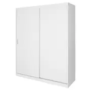 GUARDA-ROUPA DE CASAL 2 PORTAS DE CORRER 1,80 M FLOW - BRANCO - Foto 2