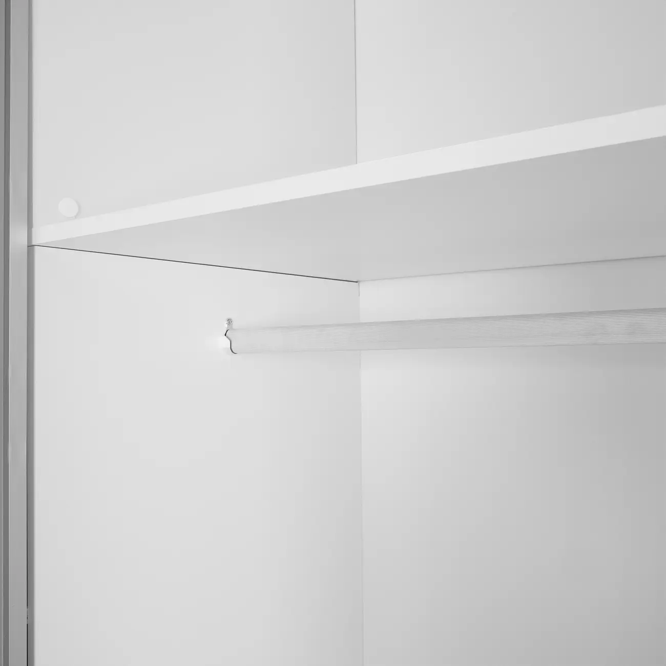 GUARDA-ROUPA DE CASAL 2 PORTAS DE CORRER 1,80 M FLOW - BRANCO - Foto 8