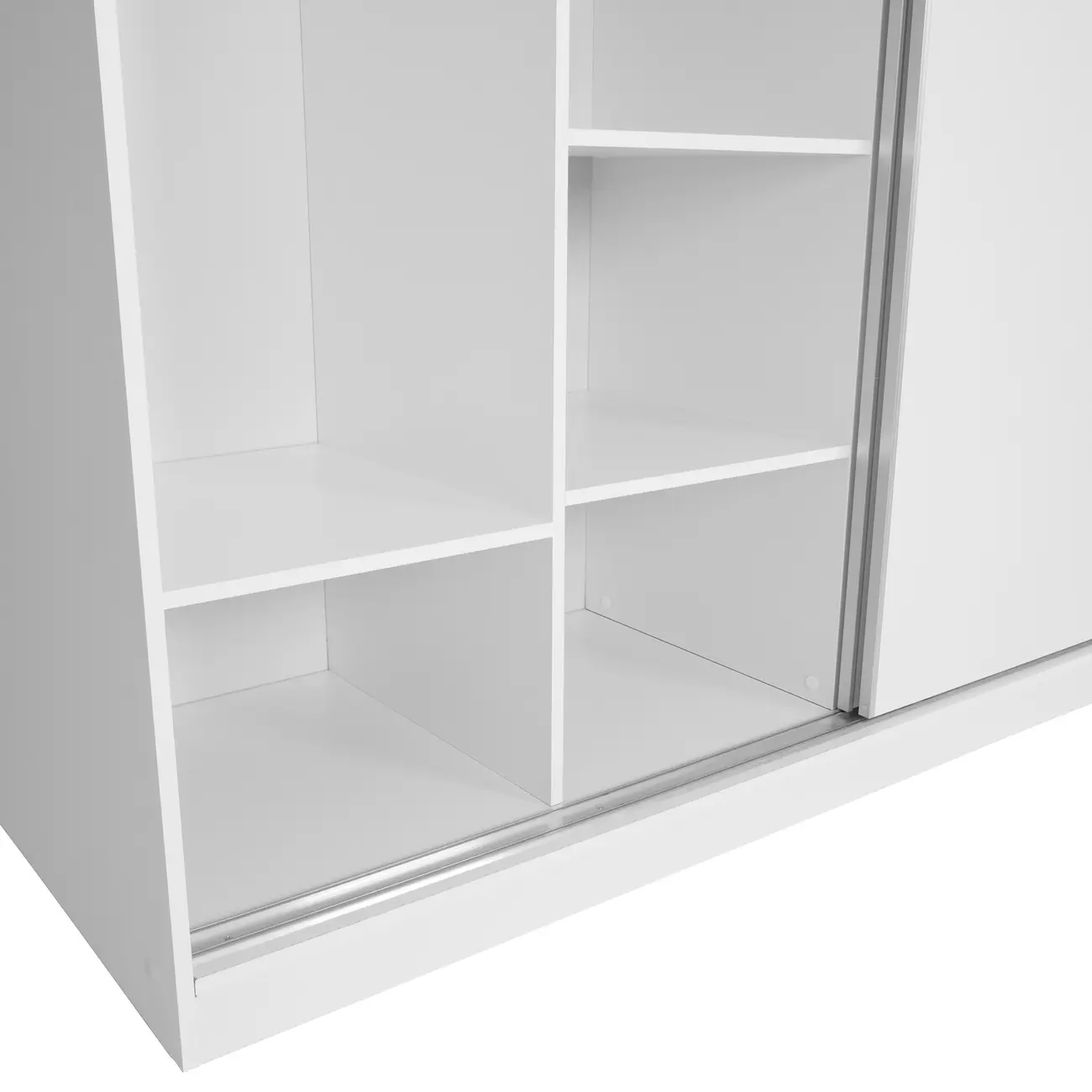 GUARDA-ROUPA DE CASAL 2 PORTAS DE CORRER 1,80 M FLOW - BRANCO - Foto 12