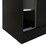 GUARDA-ROUPA DE CASAL 2 PORTAS DE CORRER 1,80 M FLOW - PRETO/BRANCO - Foto 9
