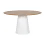 BRANCO/FREIJÓ - MESA REDONDA 1,35 M MAK WOOD