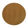 MESA DE JANTAR REDONDA 1,35 M MAK WOOD - BRANCO/FREIJÓ - Foto 3