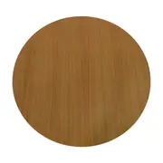 MESA DE JANTAR REDONDA 1,35 M MAK WOOD - BRANCO/FREIJÓ - Foto 3