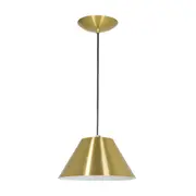 LUMINÁRIA DE TETO POKER - DOURADO/BRANCO - Foto 1