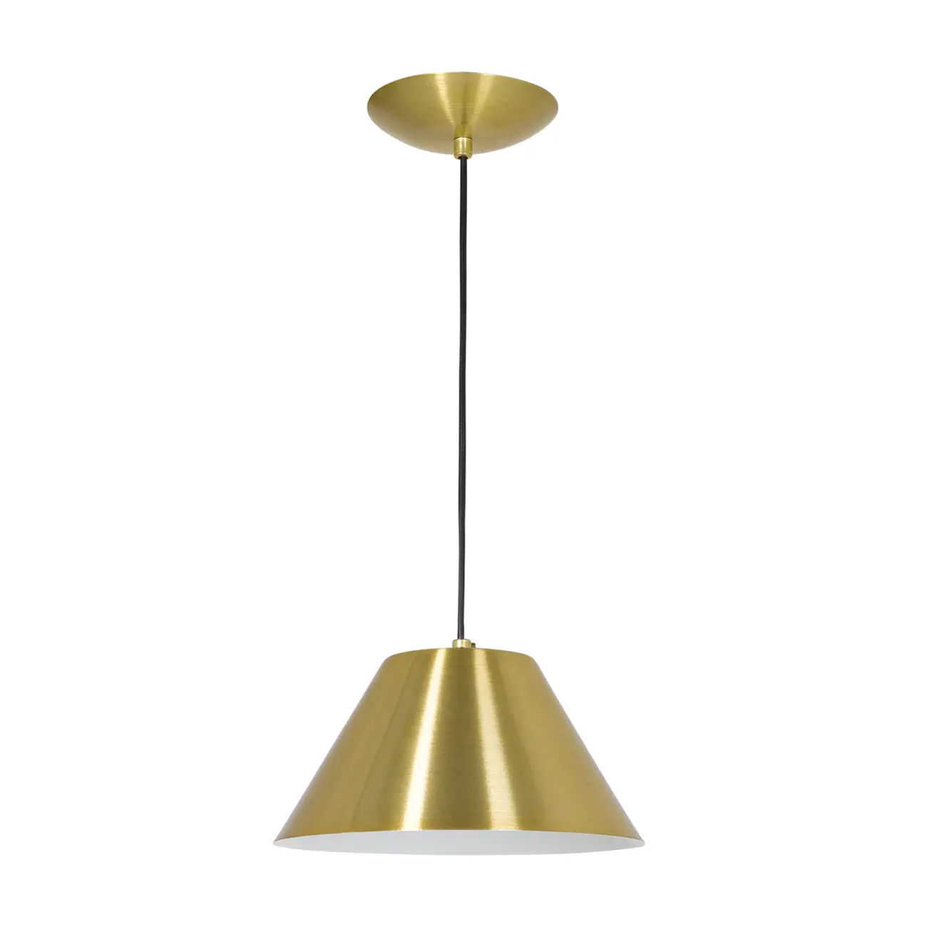 LUMINÁRIA DE TETO POKER - DOURADO/BRANCO - Foto 1