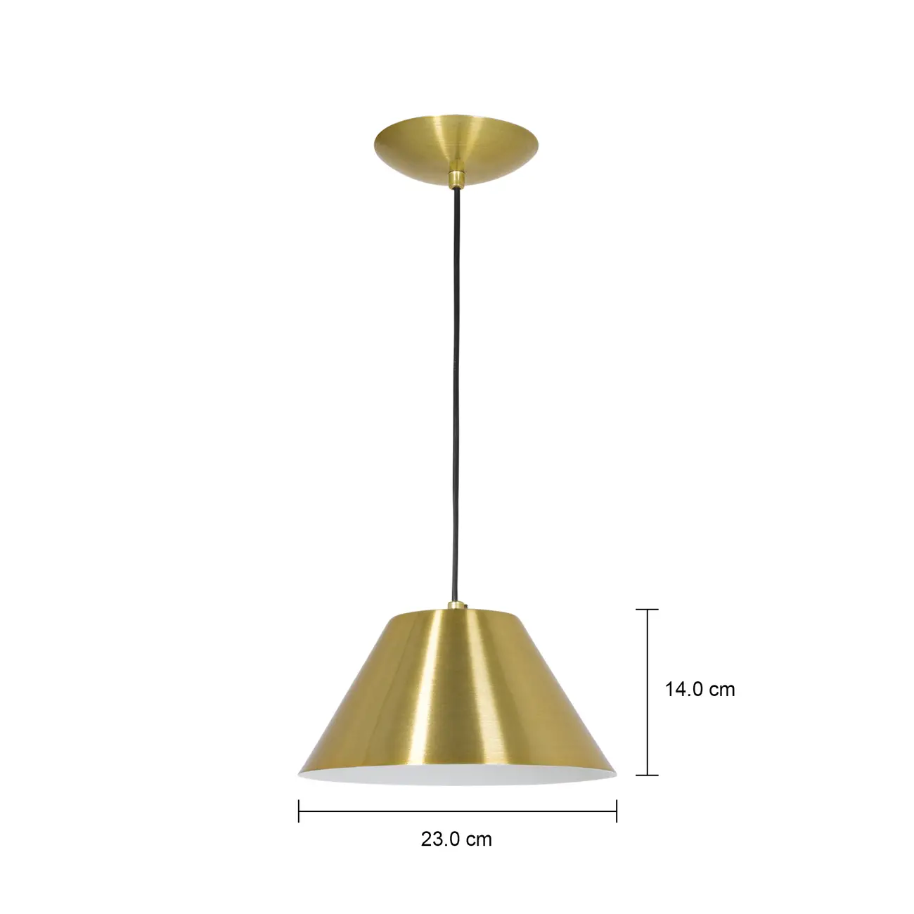 LUMINÁRIA DE TETO POKER - DOURADO/BRANCO - Foto 5