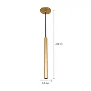 LUMINÁRIA DE TETO 40 CM TUBING - DOURADO - Foto 5