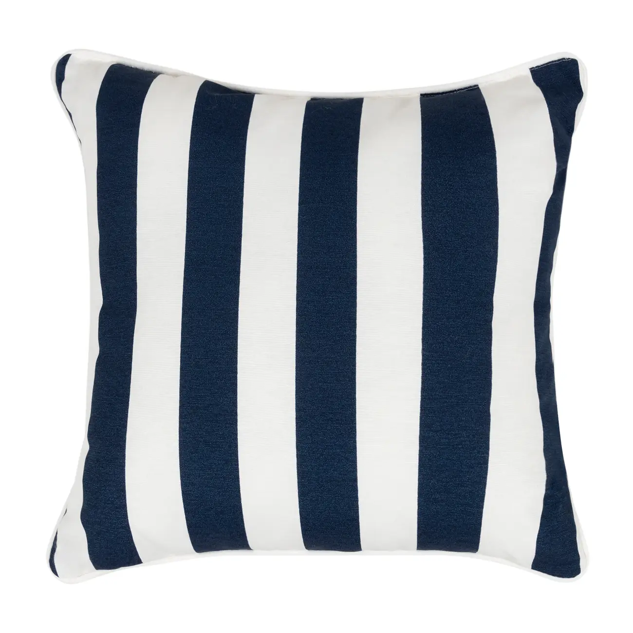 ALMOFADA 45 CM BLUESTRIPE - AZUL ESCURO/BRANCO - Foto 1